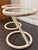 Pair of a White Vintage Wicker Side Tables For Sale In New York - Image 6 of 6