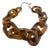 1950s Retro Tortoise Lucite Large Chain Necklace For Sale