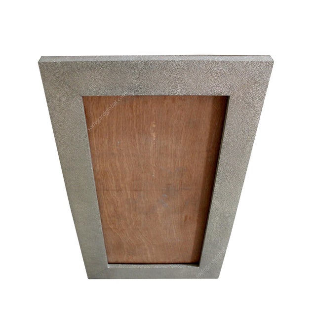 Hammered Metal Mirror Frame Handcrafted in India by Stephanie Odegard