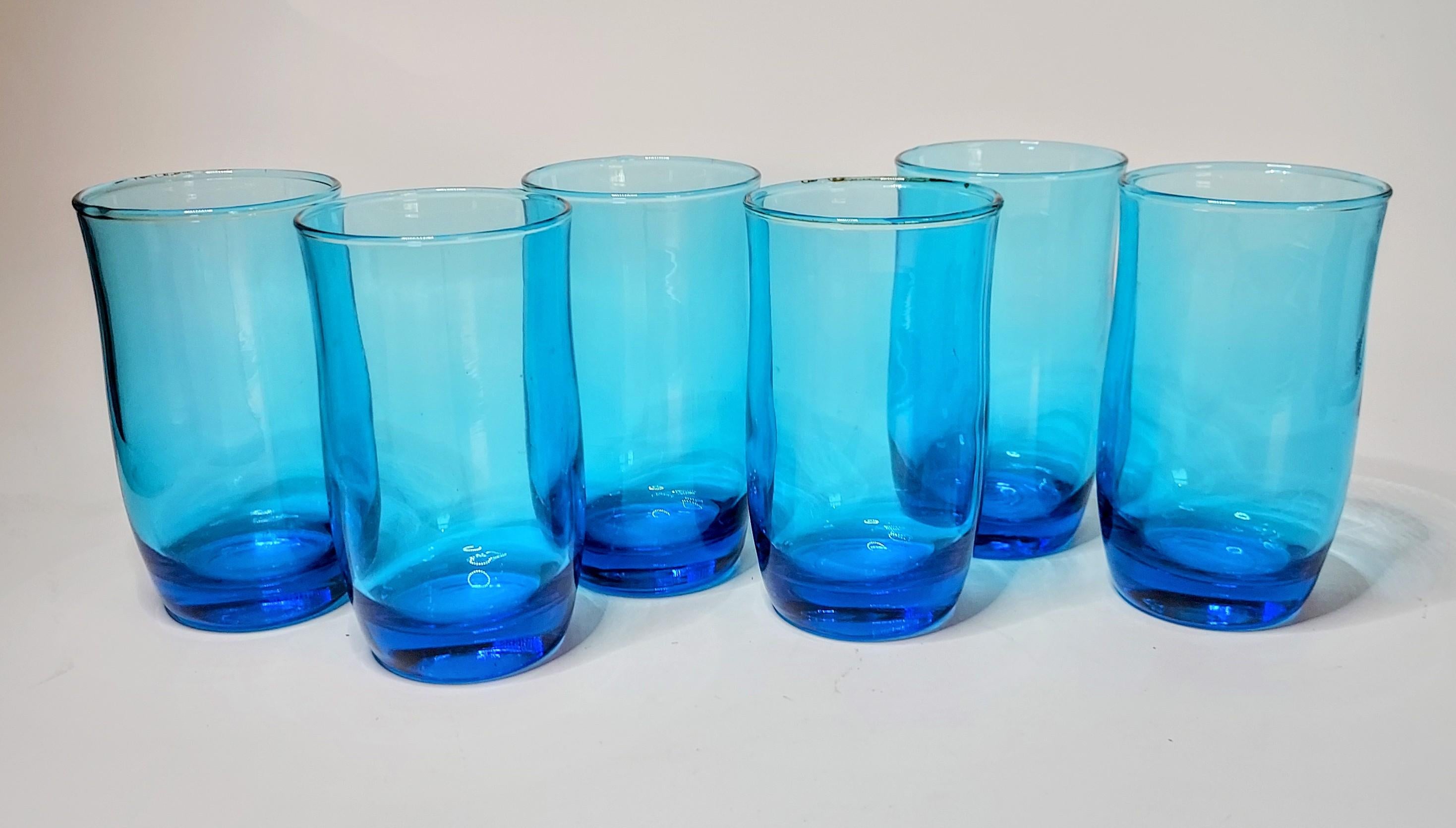 Blue juice glasses Clearance