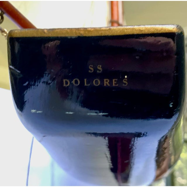 Vintage Mid 20th Century Schooner Large Model Sailboat For Sale - Image 11 of 13