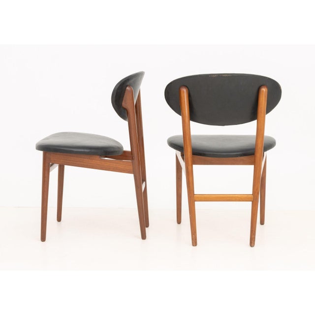 Grete Jalk for Jacob Kjaer Teak Side Chairs, Pair For Sale In New York - Image 6 of 8