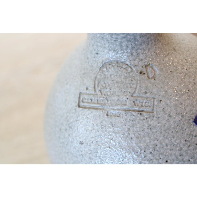Vintage Salt Glazed Stoneware Pottery Jug For Sale - Image 4 of 6