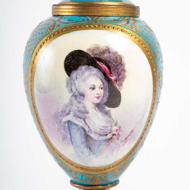 Small Vases in Sevres Porcelain, Set of 2 For Sale - Image 10 of 11