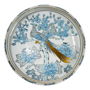 Vintage Hand-Painted Imari Porcelain Peacock Dish