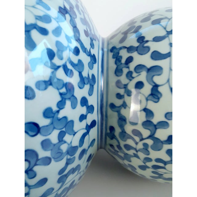 Wood Large Chinese Celadon Floral Huluping For Sale - Image 7 of 10