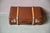 Vintage Travel Suitcase with Rigid Cardboard and Wooden Handles, 1940s For Sale - Image 9 of 11