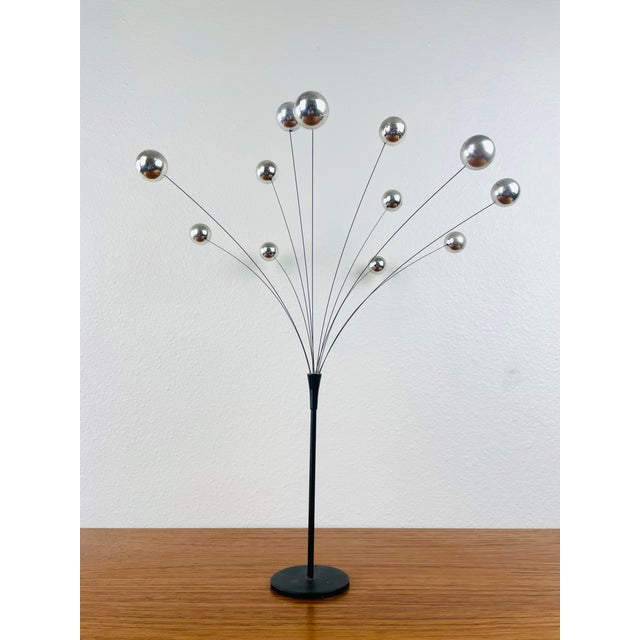 Vintage 1960s Silver Ball Spray Kinetic Sculpture For Sale - Image 4 of 7