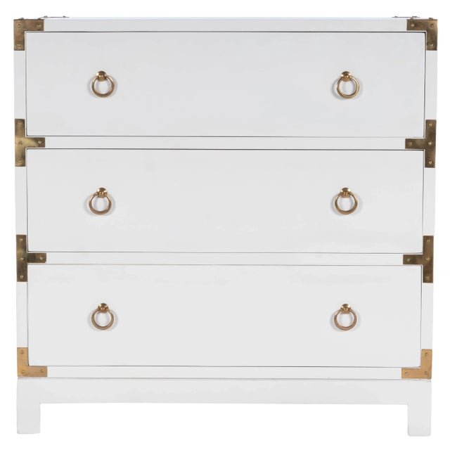 Forster Campaign 3 Drawer Dresser, White For Sale - Image 13 of 13