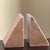 Mid-Century Modern Style Pink Marble Wedge Bookends — A Pair For Sale - Image 13 of 18