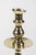 Large Brass Candleholder With Beehive Detail For Sale - Image 4 of 7