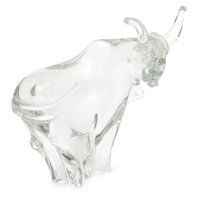Ronneby Art Glass Bull For Sale - Image 4 of 4