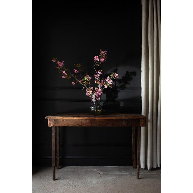 Coffee 19th Century Reclaimed Wood and Copper Console Table For Sale - Image 8 of 18