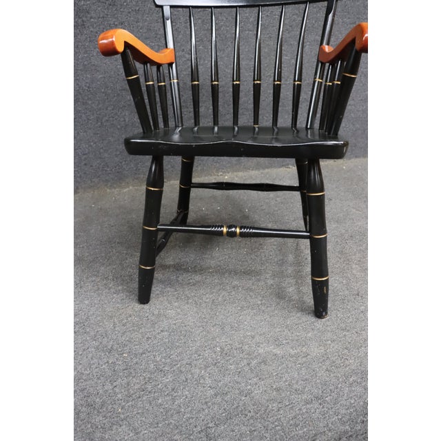 Wake Forest University Commemorative Windsor Armchair, Dated 1984–1985 For Sale - Image 4 of 11