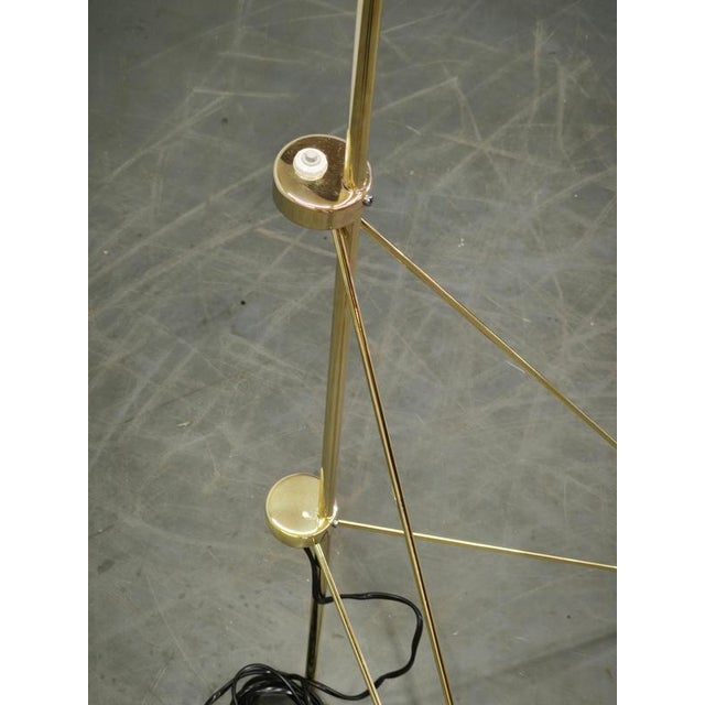 1960s Vintage Giraffe Brass Floor Lamp by Josef Hurka for Napako, Czechoslovakia, 1960s For Sale - Image 5 of 13