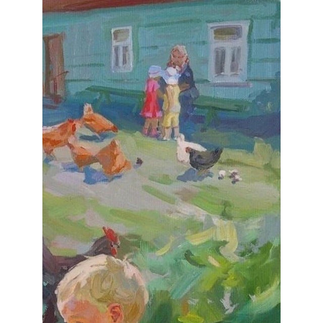 Campaign Soviet Children Portraits of Children Oil Painting Original Ukrainian Artist Polyakova M. 95-70 11 For Sale - Image 3 of 6