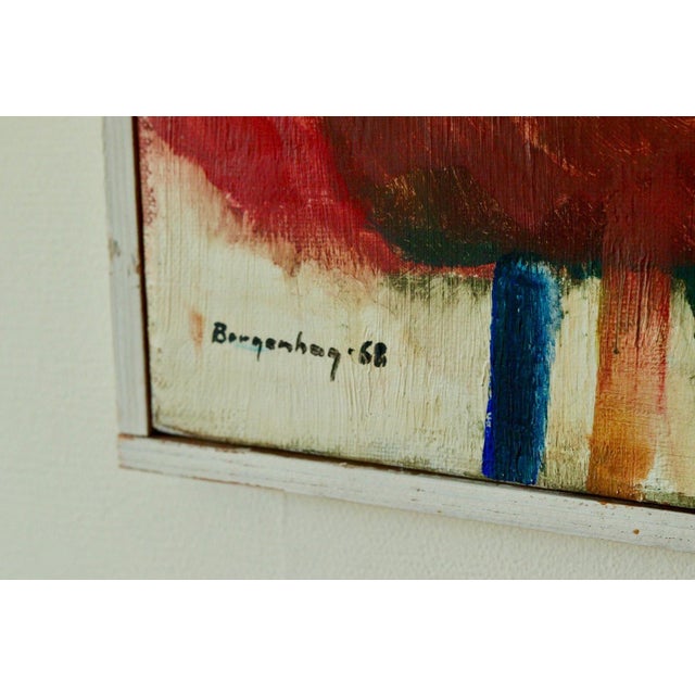 Borgenhög, Abstract Composition, 1968, Oil on Canvas, Framed For Sale - Image 7 of 11