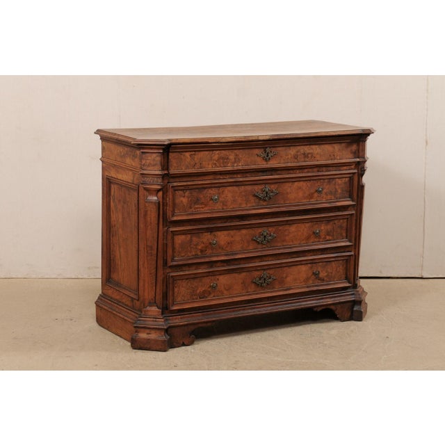 An Italian commode with discretely hidden upper butler's desk from the early 18th century. This fabulous antique piece...