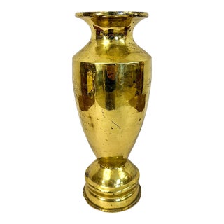Wwii 1944 Brass Trench Art Vase Inert Ammo Primer Vintage Military Collector For Sale