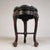 Antique Round Mahogany Side Table with Green Veined Marble Top, 1890s For Sale - Image 5 of 18