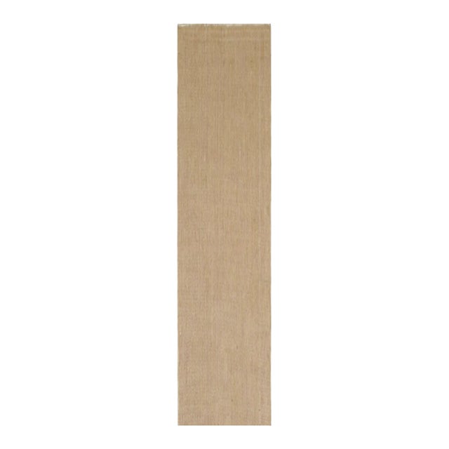 Rug & Kilim’s Modern Textural Extra-Long Runner Rug in Beige-Brown & Cream Tones - 2'7" X 11' For Sale