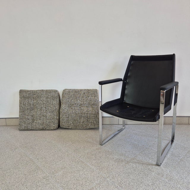 Metal Mid-Century Armchairs by Miller Borgsen for Röder & Söhne, 1960s, Set of 4 For Sale - Image 7 of 12