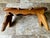 Vintage 1976 Amana Furniture Solid Walnut Violin-Shaped Hearth Bench / Footstool For Sale - Image 15 of 18