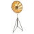 Black and Gold Leaf Studio 76 Tripod Floor Lamp by Mariano Fortuny For Sale - Image 11 of 11
