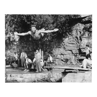1938 Mens Diving Championship Black and White Photograph For Sale