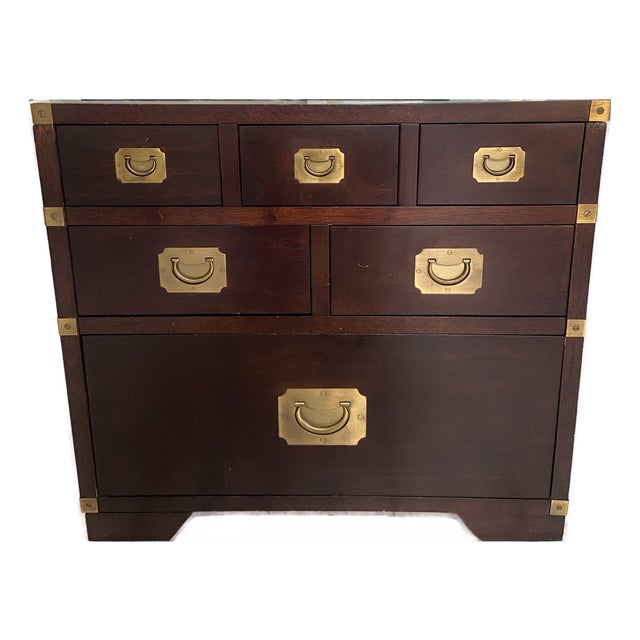 The Bombay Company Campaign Style Chest of Drawers For Sale