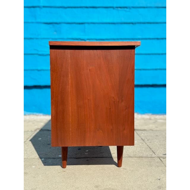 1960's Compact Walnut Credenza For Sale - Image 10 of 10