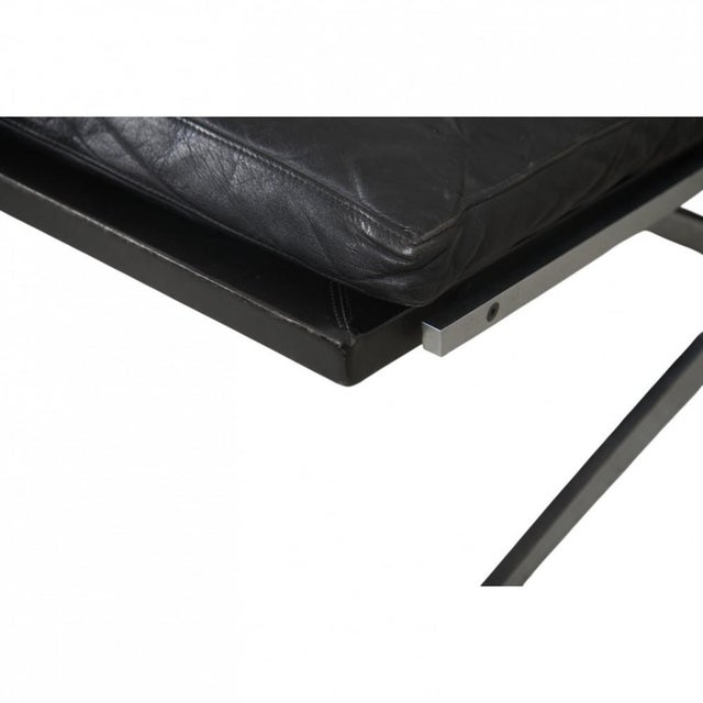 Animal Skin BO561 Lounge Chair in Black Leather by Fabricius & Kastholm, 1980s For Sale - Image 7 of 18