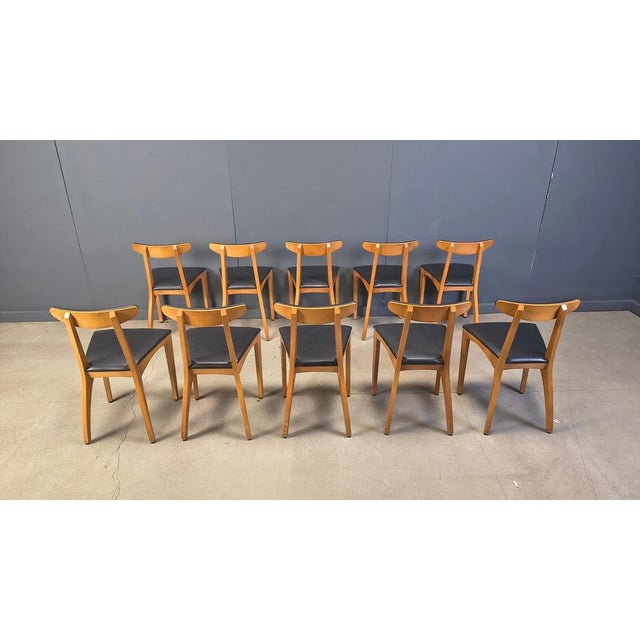 Mid-Century Belgian Dining Chairs, 1960s, Set of 10 For Sale - Image 6 of 17