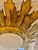 Large Spanish Gilt Gold Crown Flush Mount, 1950 For Sale - Image 6 of 9