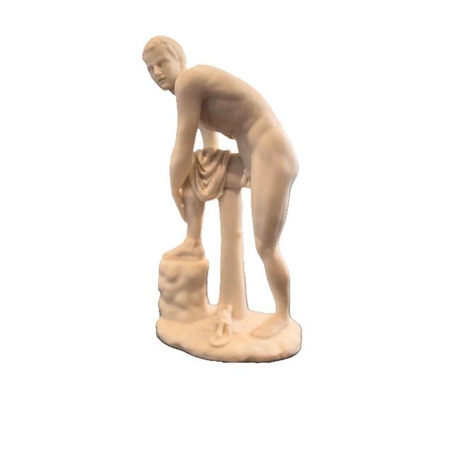 Veronese Design 10-Inch Hermes Sandal Attachment Resin Statue – Classic Greek Sculpture with a Marble White Finish...