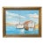 1977 Framed Fishing Harbor Oil Painting, Signed E. LaCasse For Sale