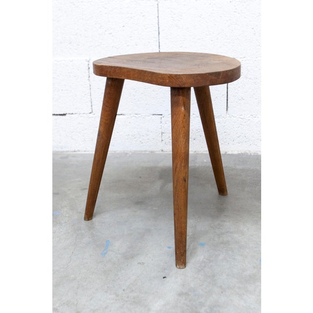 Handcrafted Tripod Stool, 1960s For Sale - Image 9 of 9