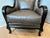 Textile Arhaus Catania Wingback Chair & Matching Ottoman in Libby Smoke For Sale - Image 7 of 17