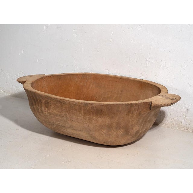 Light Yellow Antique Primitive Style Bowl, 1900 For Sale - Image 8 of 13