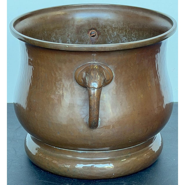 Imperial Russian Copper Cachepot with Elephant-Head Handles, Moscow, c. 1900 For Sale - Image 11 of 14