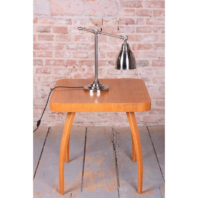Vintage Bauhaus Table Lamp in Chrome-Plated Steel, France, 1980s For Sale - Image 10 of 11
