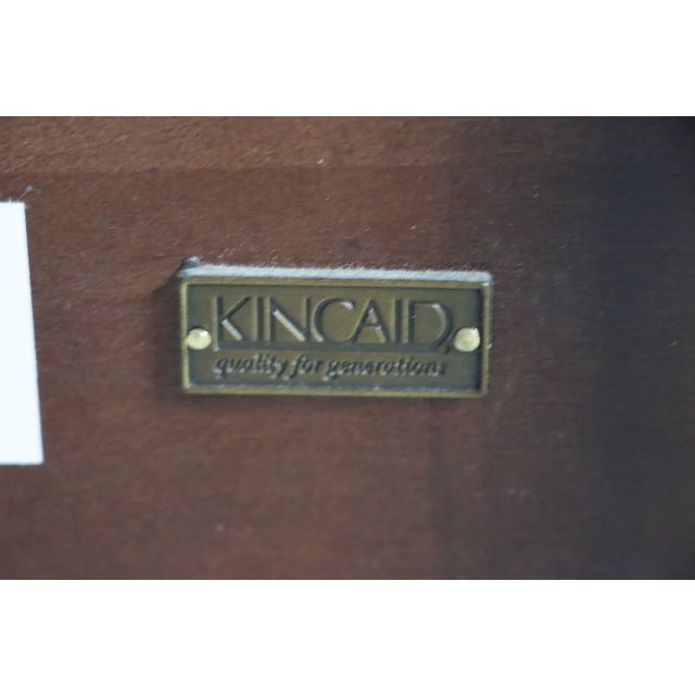 Classic Kincaid queen-size four poster bed crafted from solid cherry with beautifully turned and carved posts, elegant...
