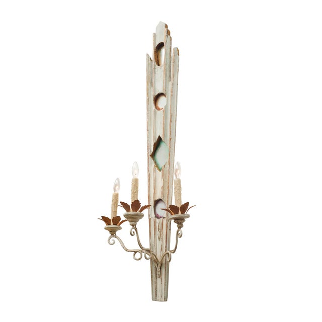 Wood Italian Antique Sconces For Sale - Image 7 of 9