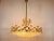Mid-Century Modern Golden Gilded Brass and Crystal Glass Chandelier by Palwa, Germany, 1960s For Sale - Image 3 of 11