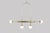 Brass Pendant Chandelier in Satin Brass by Naama Hofman for Naama Hofman Light Objects For Sale - Image 4 of 4