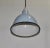 Mid-Century Modern Gray Enameled Metal Lamp For Sale - Image 3 of 7