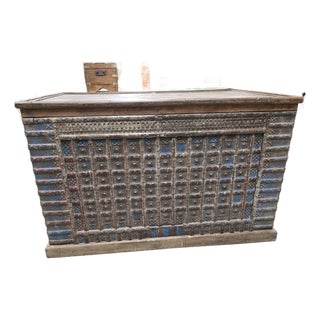 1970s Anglo-Indian Reclaimed Wood Desk For Sale