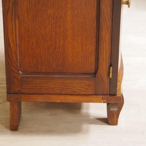 French Art Deco Bedside Table with Marble For Sale - Image 12 of 14