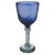 Late 20th Century Mexican Hand-Blown Cobalt Blue Wine Goblets With Aqua Stems 8" - Set of Six For Sale - Image 10 of 15