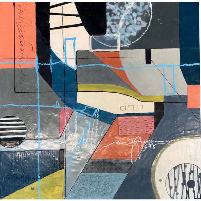 Same and Different by Therese Cook Encaustic on wood, 24"x24"